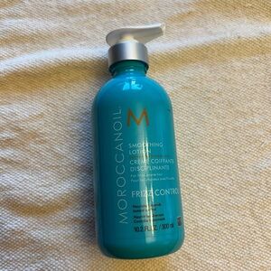 Moroccanoil Frizz Control Lotion in Blue Bottle